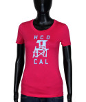 Hollister HCO California dámské tričko s krátkým rukávem červené red