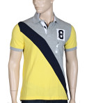 Tommy Hilfiger pánské polo tričko Cross stripe custom Fit 