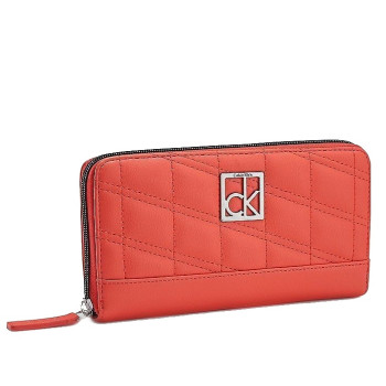 Calvin Klein dámská peněženka Kora Zip Continental oranžová