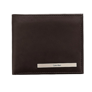 Calvin Klein pánská kožená peněženka Bifold hnědá
