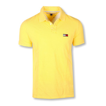 Tommy Hilfiger pánské polo tričko Logo Print solid žluté