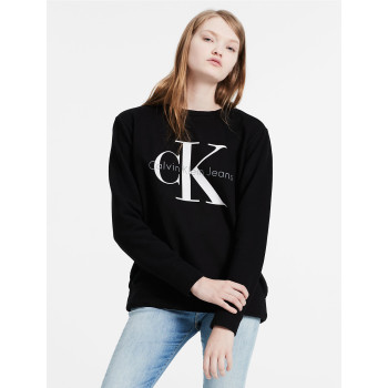 Calvin Klein dámská mikina VINTAGE LOGO SWEATSHIRT černá