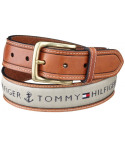 Tommy Hilfiger kožený pásek Ribbon Inlay wht