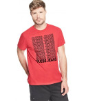Guess pánské tričko Koni Crew červené
