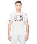 Guess pánské tričko Ziggy Logo bílé