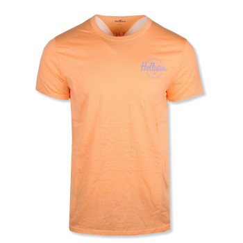 Hollister pánské tričko circle logo oranžové 0983099