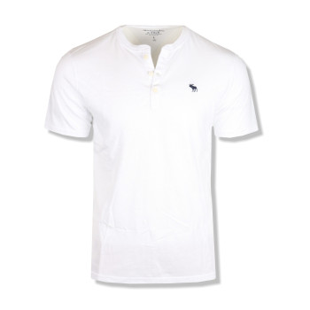 Abercrombie & Fitch polo pánské tričko bílé 006001