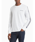 Calvin Klein pánské tričko s dlouhým rukávem bílé 9103