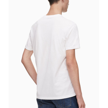 Calvin Klein pánské tričko s krátkým rukávem Iconic Logo square bílé