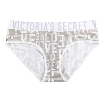 Victorias secret klasické kalhotky bikini šedé multi 4FHC