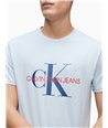 Calvin Klein pánské tričko iconic logo 7103 bílé