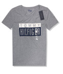 Tommy Hilfiger pánské tričko Logo Print šedé