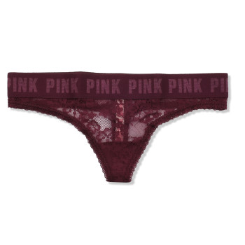 Victorias secret PINK kalhotky tanga thongs fialové X60