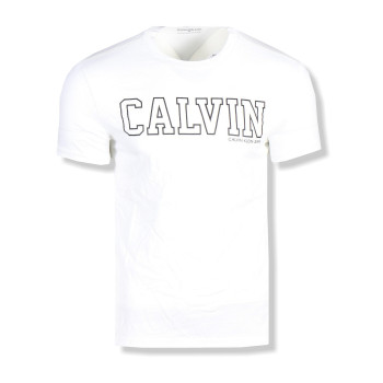 Calvin Klein pánské tričko Print Logo bílé 2103