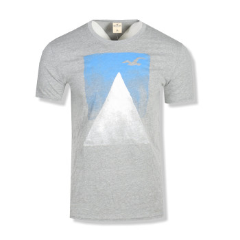 Hollister pánské tričko šedé 1416-013