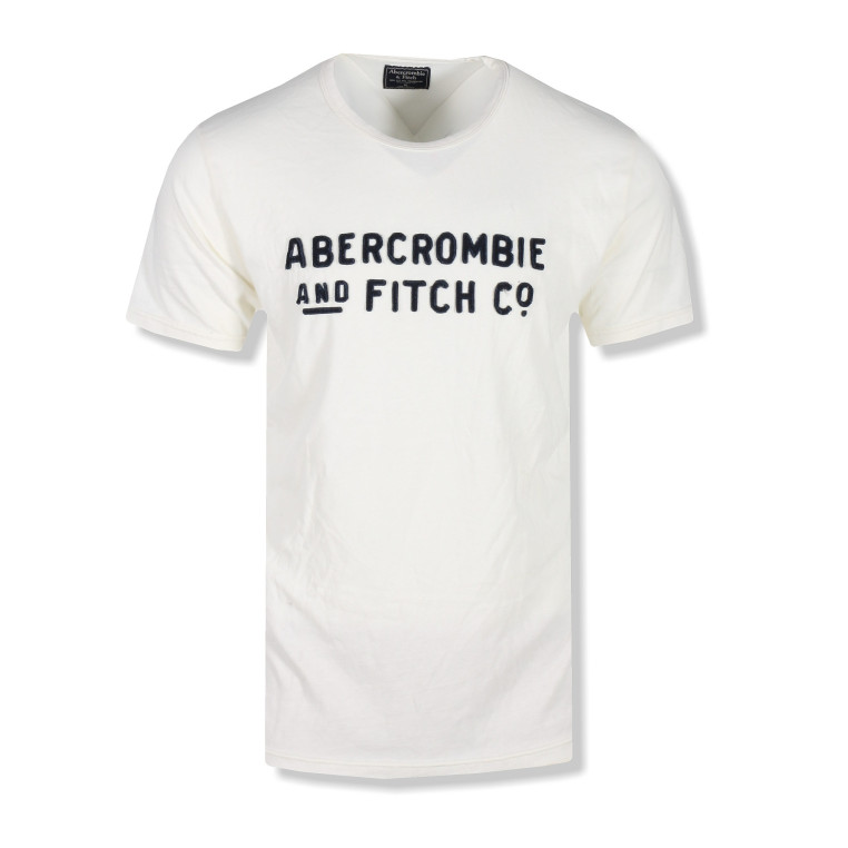 Abercrombie & Fitch pánské tričko logo print tmavě modré 0084-023