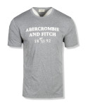 Abercrombie & Fitch pánské tričko Logo Print šedé 77-012