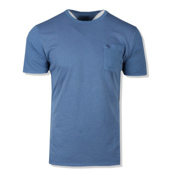 Abercrombie & Fitch pánské tričko Blue Solid 89-020