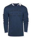 Abercrombie & Fitch pánské tričko dlouhý rukáv Blue Logo 32-200
