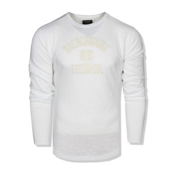 Abercrombie & Fitch pánské tričko dlouhý rukáv bílé 74-102