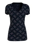 Tommy Hilfiger dámské tričko Iconic Logo mesh černé 962-410