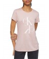 Calvin Klein dámské tričko Iconic Pink camo