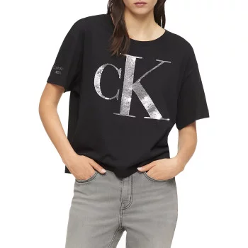 Calvin Klein dámské tričko Iconic černé