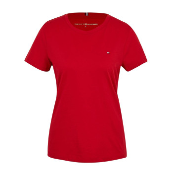Tommy Hilfiger dámské tričko Solid crew červené