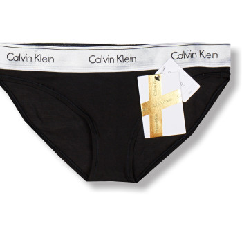 Calvin Klein klasické kalhotky s bílým lemem Bikini dárkovým štítkem
