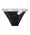 Calvin Klein brazilské tanga thongs s šírokým lemem Logo print černé