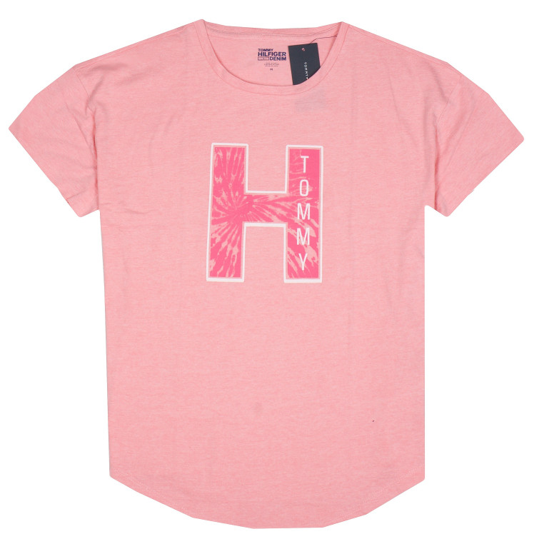 Tommy Hilfiger dámské tričko s krátkým rukávem krátké se širokým střihem