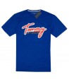 Tommy Hilfiger pánské tričko s krátkým rukávem Logo Print modré