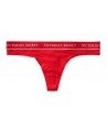 Victorias Secret tanga kalhotky se širokým lemem červené 