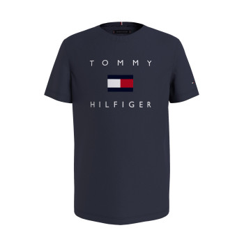 Tommy Hilfiger pánské tričko s krátkým rukávem Chest Logo Print tmavě modré