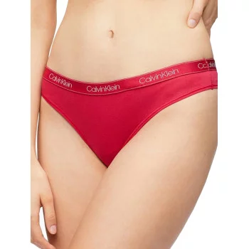 Calvin Klein kalhotky tanga thongs balvněná červená