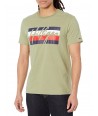 Tommy Hilfiger pánské tričko s krátkým rukávem Stripe Logo khaki