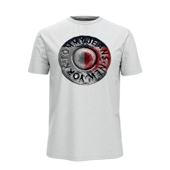 Tommy Hilfiger pánské tričko s krátkým rukávem Logo R šedé