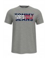 Tommy Hilfiger pánské tričko s krátkým rukávem Essential Logo šedé