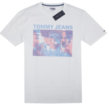 Tommy Hilfiger pánské tričko s krátkým rukávem Total doprodej bílé