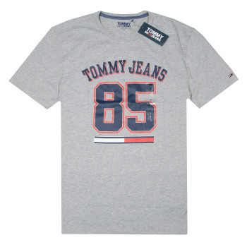 Tommy Hilfiger pánské tričko s krátkým rukávem Iconic šedé