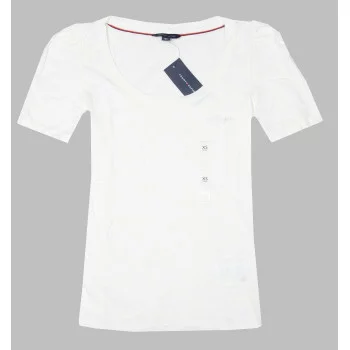 Tommy Hilfiger dámské tričko Solid bílé 