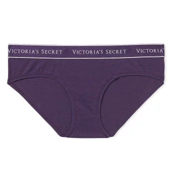 Victoria Secret Klasické Bavlněné Kalhotky Bikini fialové
