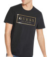Guess Pánské Tričko Erikk Logo černé
